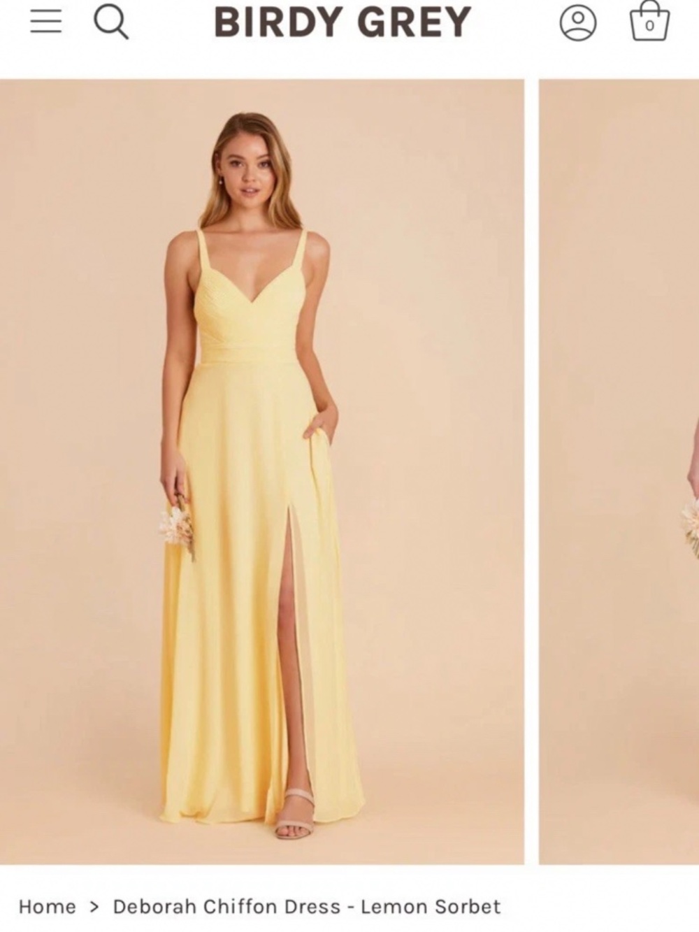 Birdy Grey Lemon Sorbet Deborah Dress